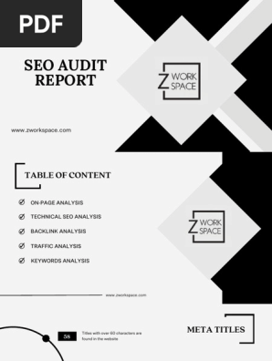 SEO Audit for zworkspace