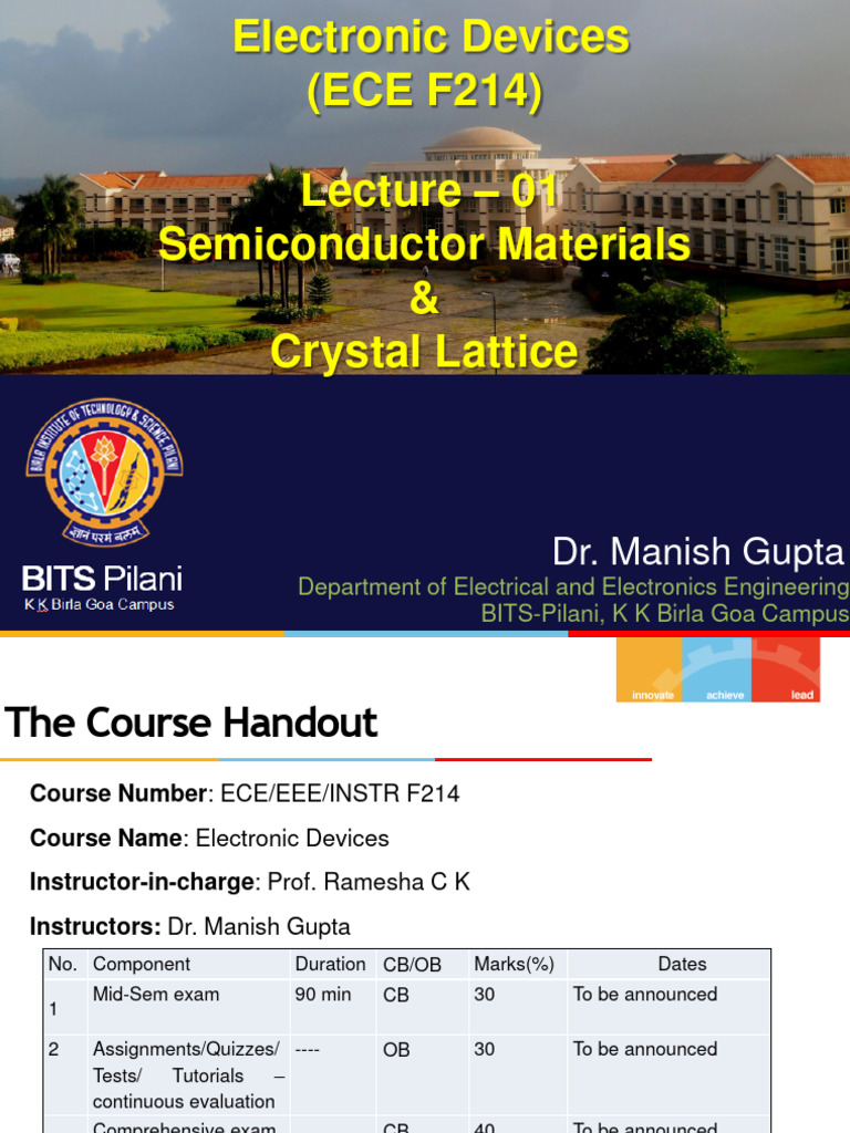 Semiconductor Materials and Devices Overview | PDF | Semiconductors ...