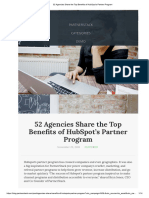 52 Agencies Share The Top Benefits of HubSpot's Partner Program
