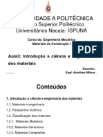 Aula 3 | Materiais de Construção 1 | 2023 | Apolitecnica | Nacala