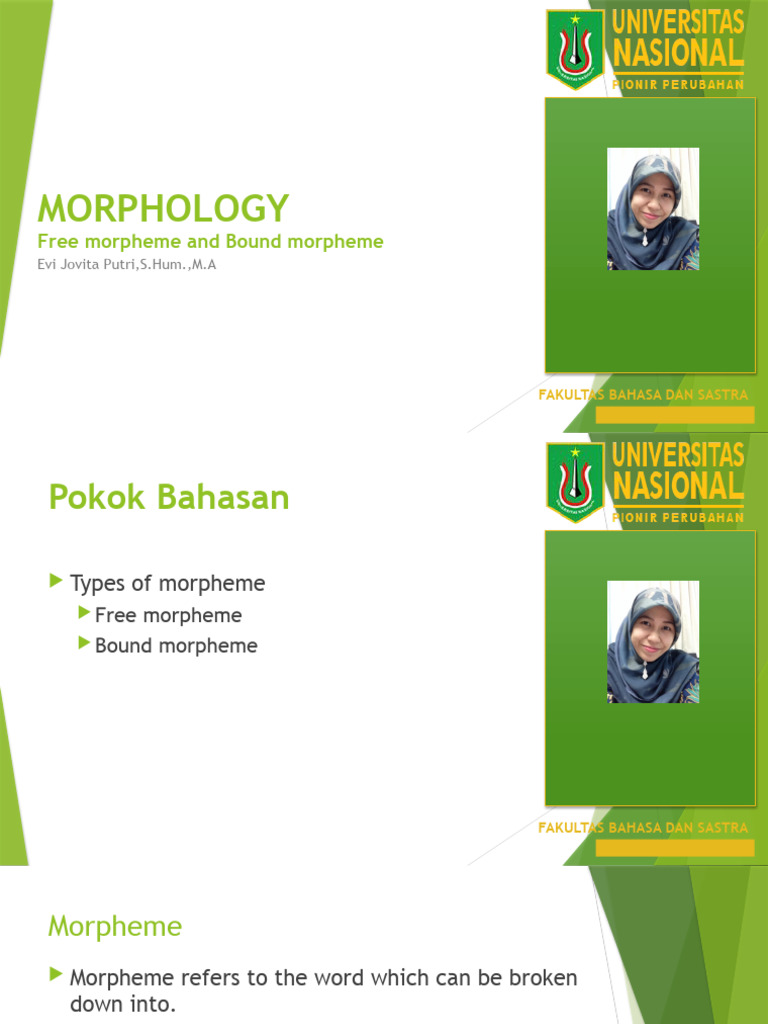 Evi-Morpho Syntax - P3 | PDF | Word | Morphology (Linguistics)