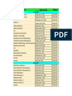 Topic Day & Date Timings: Biology KEO