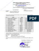 Surat Dispensasi Pembentukan Fad Kapuas