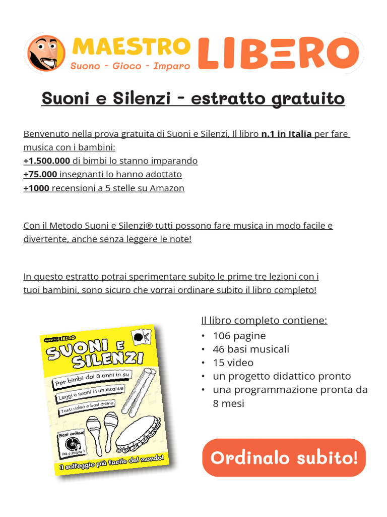 Musica a Scuola con Suoni e Silenzi - Maestro Libero – WebHouseMessina