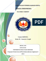 RPP Bahasa Indonesia Kelas IX