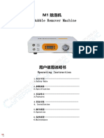 Manual de Instrucciones de La Máquina Removedora de Burbujas M-Triangel M1