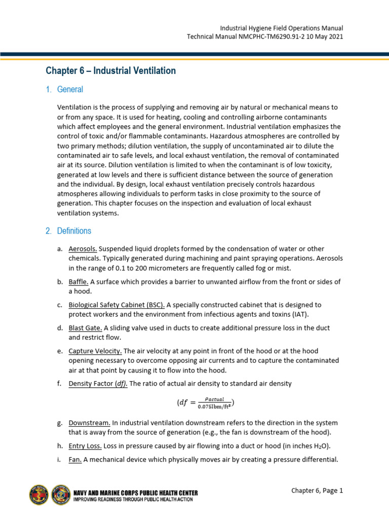 Industrial Ventilation PDF