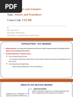 2.introduction Sensors Transducer