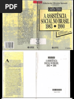 A Assistência Social no Brasil 1983-1990 Carta Tema-Aldaíza de Oliveira Sposati 2ª. Edição