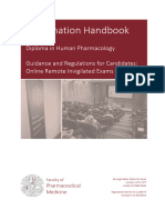 DHP Exam Guidance and Regulations Aug 20