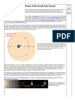 Lagrange Points of The Earth-Sun System