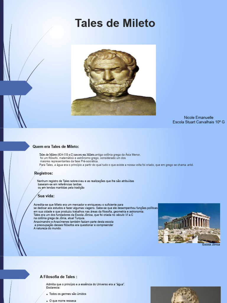 Tales de Mileto | PDF
