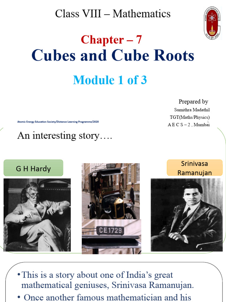 Perfect Cubes in Class 8 Mathematics | PDF | Mathematical Objects ...