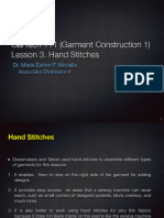 Lesson 3. Hand Stitches Part 1