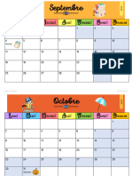 Calendrier de La Classe Zone A 2023 2024 MERCREDI