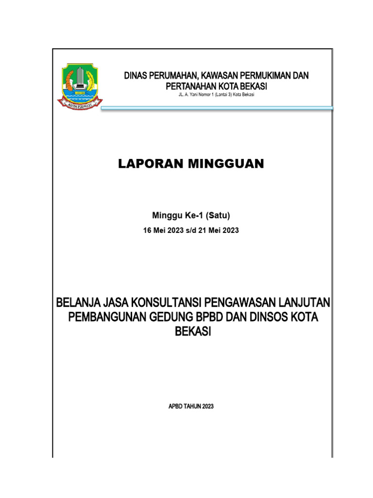 Laporan Minggu Ke-1 | PDF