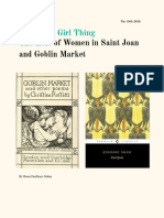 It's Just A Girl Thing - The Role of Women in Saint Joan and Goblin Market