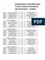 Terminarz V Liga 23 24 I Runda