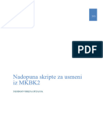 MKBK2 - Novoodgovorena Pitanja Za Usmeni