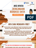 Aksi Nyata Perencanaan Berbasis Data Di Satuan Pendidikan - MICHAEL, S.PD