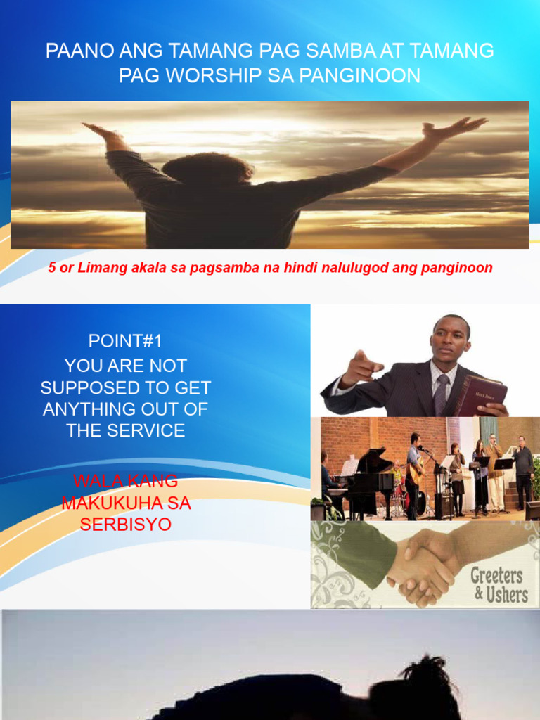 Paano Ang Tamang Pag Samba at Tamang Pag Worship Sa Panginoon | PDF