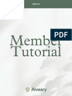 Alveary Member Tutorial 2022-23