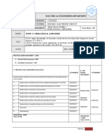 Electrical Engineering Department: Course: Dee30043 Electronic Circuit