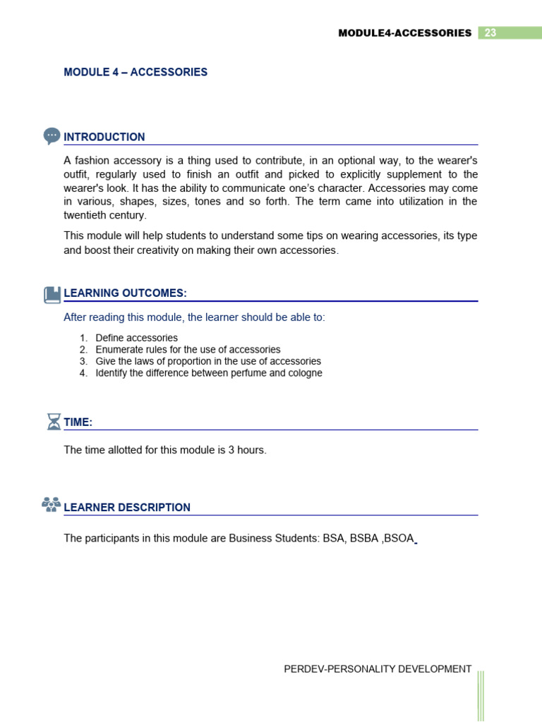 Understanding Fashion Accessories | PDF | Perfume | Fashion Accessories