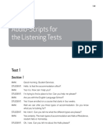 Audio-Scripts For The Listening Tests: Test 1