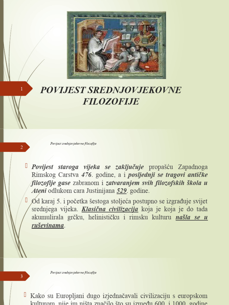 Povijest srednjovjekovne filozofije | PDF