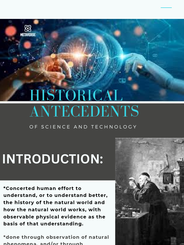 Historical Antecedents of Science & Tech | PDF | Science | Wheel