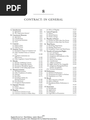 Contract in General
