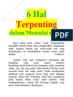 6 Hal Terpenting Dalam Memulai Usaha