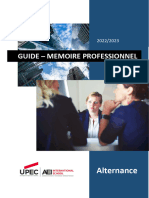 Guide Mémoire Professionnel 2022 - 2023