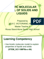 MELC 1 Kinetic Molecular Model of Solids and Liquids