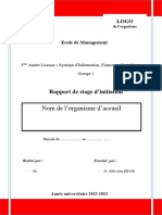 Modèle Rapport Stage Initiation - L3