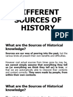 Different Sources of History