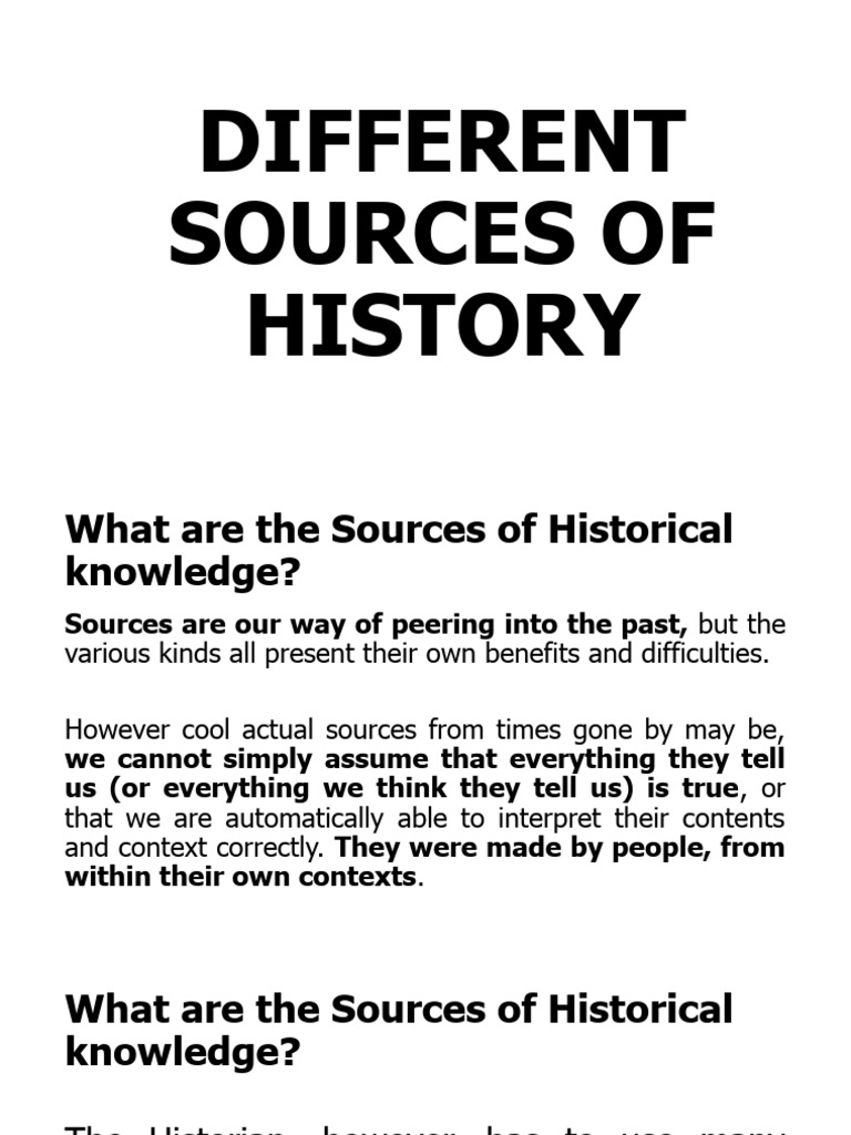 Different Sources of History PDF Primary Sources Epigraphy