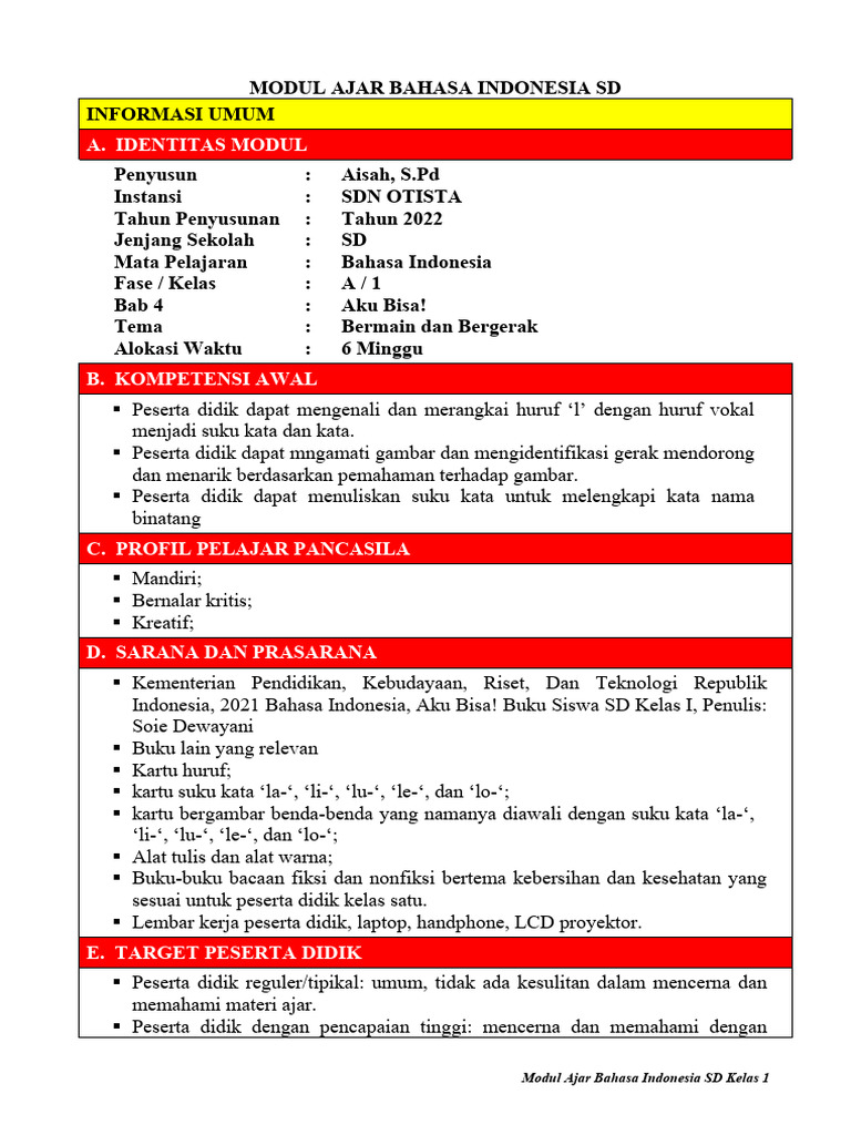 Modul Ajar BAB 4 | PDF