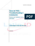 Guía de FAQ Troubleshooting e Instalación Del Sistema de Validación de La Identidad 1.3