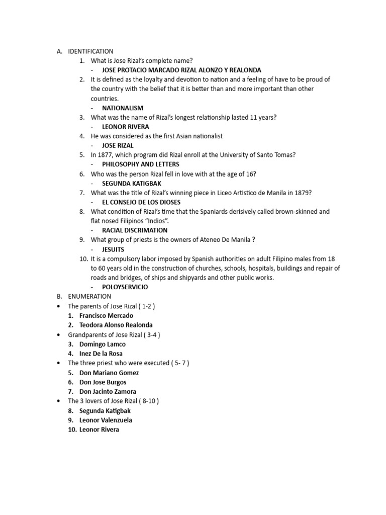 Identification and Enumeration | PDF