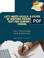 Let's Write Easily A Guide of Writing Descriptive Text For Junior High School