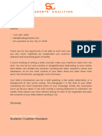 Black and White Professional Cover Letter
