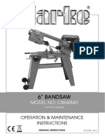 CBS45MD Bandsaw - Rev 5 - (060710025) - (6460060)