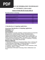 Scheme of Study BS (IT) 2019-23