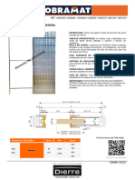 Estructura Puerta Corredera Revoque CM Hoja CM 10551835 Techsheetsup