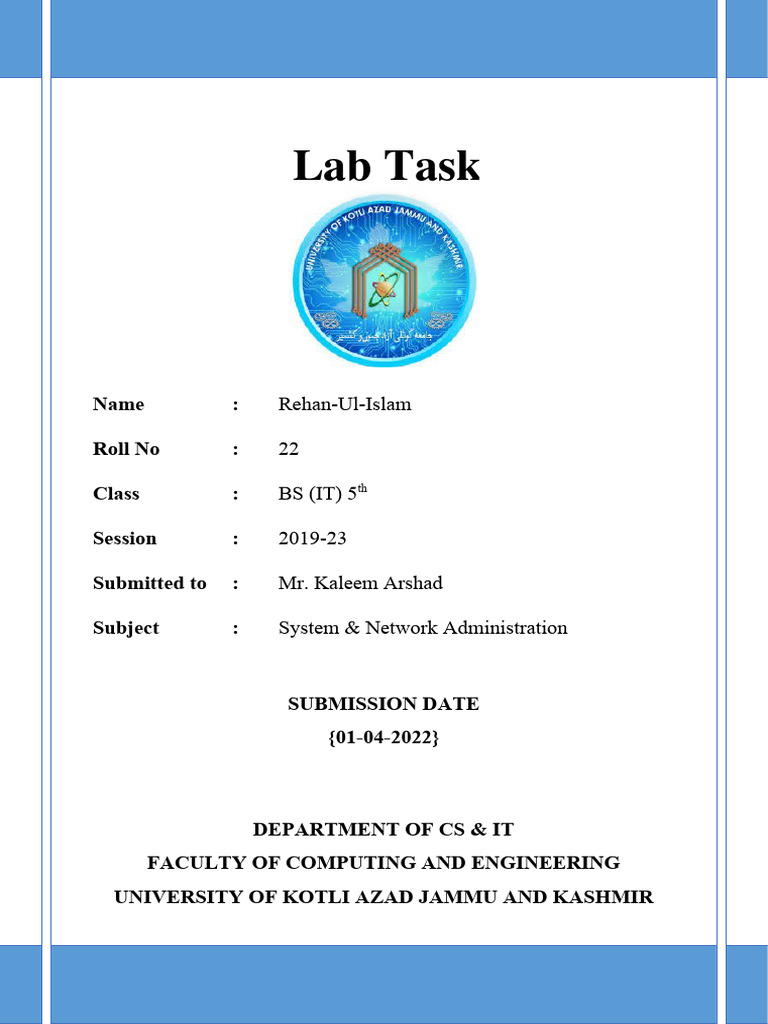 System and Network Administration PDF Ip Address Router