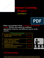 Autonomous Learning Project