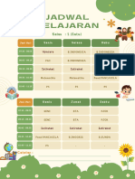 Jadwal Pelajaran Kelas 1