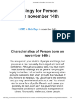 Numerology For Person Born On November 14th